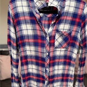 Rails Blue and Red Plaid Shirt